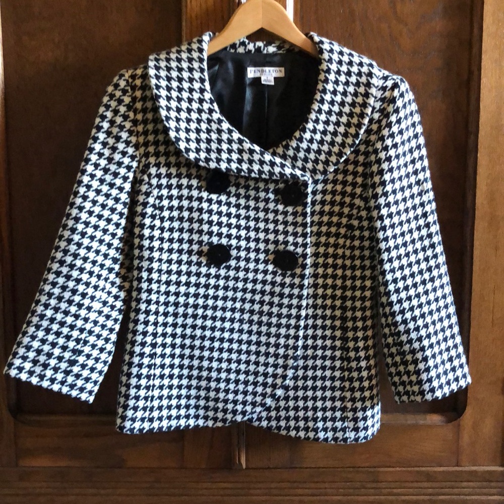 Wool swing jacket